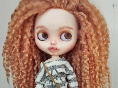 ASHLYNN Albino Black girl Blythe custom doll ooak by Antique Shop Dolls
